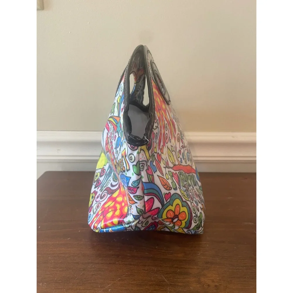 Little Brownie Bakers Insulated Lunch Tote Bag Multi-Color Animal Graffiti Print